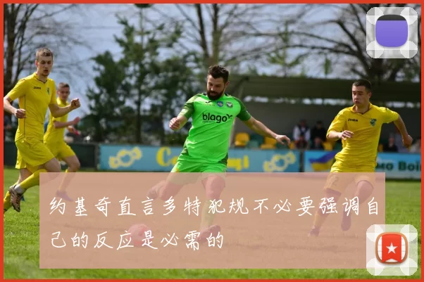 约基奇直言多特犯规不必要强调自己的反应是必需的