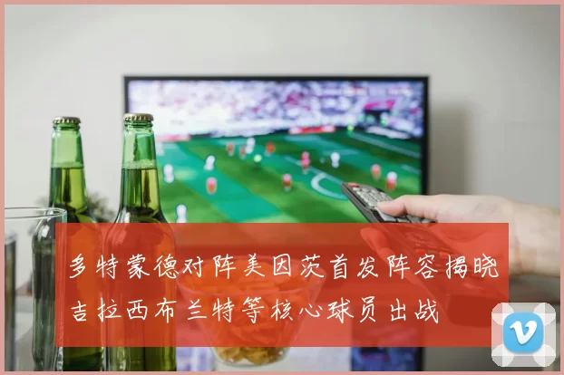多特蒙德对阵美因茨首发阵容揭晓吉拉西布兰特等核心球员出战